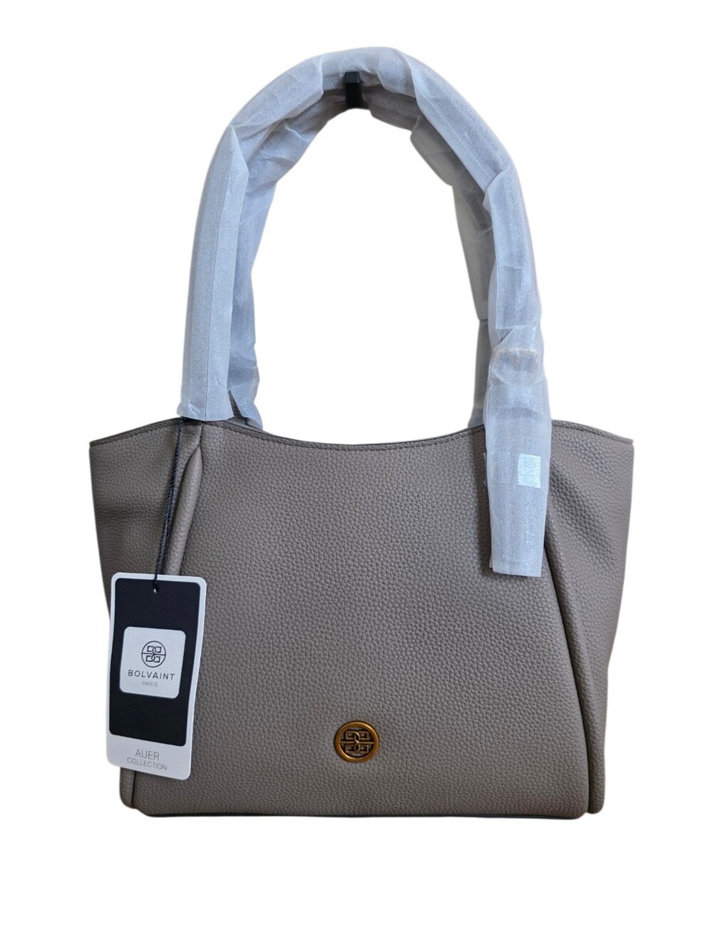 Bolvaint Paris The Claudine Leather Handbag   NWT  Elephant‎ Gray